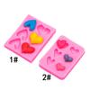 Molde de Silicone Coração com 6 Furos Tamanho Coração Decoração de Bolo Dia dos Namorados Chocolate Aromaterapia Argila Gesso Molde
