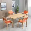 Mesa para Ancianos de Madera Maciza, Adecuada para Combinación de Mesa y Silla de Comedor para Envejecimiento, Muebles para Apartamento de Residencia de Ancianos, Residencia de Ancianos, Mesa de Ocio para Institución de Atención Médica