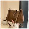 Bolso de Axila Retro de Nicho Estilo Francés para Mujer, Nuevo Bolso Cuadrado Pequeño de Moda Primavera 2025 con Cerradura, Elegante Bolso de Hombro y Cruzado