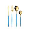 Talheres de aço inoxidável faca garfo colher Portugal quatro peças principais bife faca garfo colher Amazon cross-border comida ocidental terno talheres
