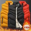 Colete de lã de cordeiro outono e inverno masculino gola alta jaqueta acolchoada de algodão colete plus size coreano plus acolchoado de lã casaco quente fabricantes