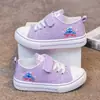 Zapatillas Infantiles Estilo Coreano Nuevas Primavera y Otoño Zapatos de Lona para Niños Zapatos Casuales Versátiles de Dibujos Animados para Niñas Zapatos de Tela Modernos