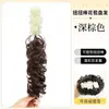 Tiara Trançada com Presilha e Tranças Espinha de Peixe, Aplique Integrado para Cobrir a Linha do Cabelo e Aumentar o Volume, Tiara Trançada