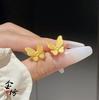 Jindian Serie Festival de la Luna Flor Same Sha Jin Aretes Mariposa de Ensueño Diarios Combinan con Todo Regalos de Alta Gama para Novia