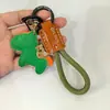 Chaveiro Pingente Fique Rico Imediatamente Casal Fofo Feito à Mão Couro Genuíno Chaveiro de Carro Pingente de Bolsa Presente Criativo