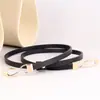 Cinturón Sencillo Sin Hebilla para Mujer, Cinturón Decorativo para Vestidos y Camisas, Cinturón Delgado de Cuero Genuino, Accesorio de Vestido de Verano, Al Por Mayor en Stock
