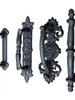 Manija de puerta de hierro fundido artesanal, estilo retro europeo, para patio de jardín grande, tirador manual para decoración del hogar, decoración de pared, manija de puerta