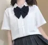 Camisa JK Primavera e Verão Plissada Sanfonada Básica Uniforme Top Manga Longa Manga Curta Estudante Feminina Estilo Preppy Atacado Versátil