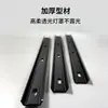 Reforço de Canaleta em U Personalizado Transfronteiriço para Fixação de Mesa de Jantar de Madeira Maciça Ferragens para Móveis, Borda de Canaleta em U Preta Eletroforética