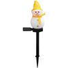 Cross-border solar Natal boneco de neve lâmpada de chão ao ar livre lâmpada de jardim boneco de neve decoração luminosa decoração de férias lâmpada de gramado