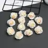 Xiaoqiao Flor de Rosa Artificial para Manualidades Broche de Pelo Arreglo Floral Pastel Decoración de Boda Decoración de Coche de Boda Flor Artificial Mayoreo