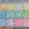 Paquete de Materiales para Joyería Pulsera Collar de Cuentas Hecho a Mano DIY Color Mixto Cuentas de Arroz Vidrio de Color Sorbete de Helado de Verano Combinación de Colores