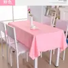 [Mantel de Poliéster de Color Sólido] Mantel para Mesa de Conferencia de Hotel Mantel Rectangular Estilo Occidental Tela a Prueba de Polvo Tela de Fondo Imprimible