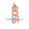 M22 novo pingente de cobre puro micro-incrustado Sonho de Amor Feliz Chefe Feliz letra feliz