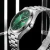 A través de los Mares Reloj de Cuarzo Ultraplano para Hombre Correa de Acero Sólido de Tres Eslabones Reloj de Pulsera para Hombre - 2396 Venta al por Mayor Dropshipping