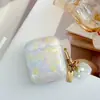 Novo Padrão de Concha Três Cores Dourado, Azul e Roxo Adequado para Capa de Fone de Ouvido Bluetooth Airpodspro2 Capa Macia TPU Apple 4ª Geração