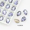 Dongzhou Cristal 8x12 Gota d'Água Pedrarias para Nail Art Super Brilhantes Coloridas Formato de Pera Corte de Alta Qualidade DIY Decorações para Unhas de Boneca