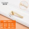 Novo estilo chinês dourado porta do armário gaveta fivela escura alça cobre escovado imitação cobre guarda-roupa liga de zinco único furo alça