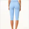 Pantalones de yoga personalizados de longitud media para control de abdomen para mujer, shorts deportivos de running que levantan los glúteos de tiro bajo de 3/4 de longitud, pantalones de yoga fitness 3560