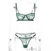 Comércio Exterior Transfronteiriço Novo Produto Verão Fino Vazado Respirável Europeu e Americano Sexy Conjunto de Lingerie Feminina Renda Tentação