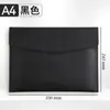 Bolsas de Documentos Empresariais Personalizáveis com Impressão de Logotipo, Pastas de Arquivo Impermeáveis, Bolsas de Documentos de Couro A4 Espessadas