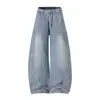 Nuevos Jeans Casuales para Hombre Otoño/Invierno 2026 Estilo Americano Ins Streetwear Oscuros Sueltos de Corte Recto Jeans de Hoja Curva