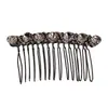 Pente invertido de strass grampo de cabelo sem costura franja clip acessório de cabelo de alta qualidade grampo simples feminino clip de nuca ornamento de cabeça