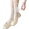Calcetines de Verano para Mujer, Media Caña Dulces Calcetines Finos de Malla Estilo Ballet con Encaje de Rizo sin Costuras para Mujer al Mayoreo