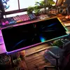 Alfombrilla de Ratón Luminosa RGB, Alfombrilla Extra Grande para Teclado de Gaming E-Sports, Alfombrilla Espesa para Escritorio de Oficina, LED Colorida Tamaño Grande al por Mayor