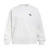 Camiseta de manga longa com estampa de grafite em letras desgastadas para homens, primavera/outono, modelagem solta, estilo streetwear casual, gola redonda