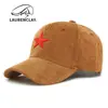 Gorra de Pana para Primavera y Otoño Gorra de Béisbol de Copa Dura para Hombre Gorra con Visera Bordada de Estrella de Cinco Puntas para Protección Solar al Aire Libre para Mujer