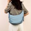 Bolsa Transversal Simples de Grande Capacidade Estilo Japonês para Mulheres 2025 Nova Bolsa de Ombro Pequena para Estudantes Versátil Bolsa Dumpling para Mulheres