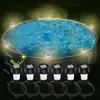 Iluminação solar externa grade de cerca paisagismo luzes de amarração à prova d'água pátio solar luzes de rua decorativas de ambiente