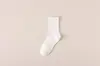 Calcetines Personalizados para Hombre de Cuatro Estaciones, Calcetines de Media Pantorrilla, Calcetines Blancos de Algodón Puro para Hombre, Calcetines Casuales de Color Sólido para Otoño e Invierno, Todo Algodón para Negocios