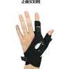 Linterna LED puntual transfronteriza Guantes luminosos para pesca Reparación de emergencia Guantes de iluminación para pesca nocturna Guantes con luz para dedo