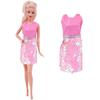 Nuevo Artículo Caliente Transfronterizo Muñeca Barbie de 11.5 Pulgadas Muñeca de 30 cm Vestido Vestido Rosa de Princesa Vestido Estilo Chanel Pequeño