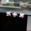 Molino de Viento Pequeño Giratorio para Coche Adorno para Coche Decoración Linda para Salpicadero Espejo Retrovisor Parte Trasera Creativa del Coche