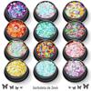 Lantejoulas para unhas, glitter laser 3mm, borboleta, faça você mesmo, cola epóxi para esmaltes, acessórios super flash, patch, atacado