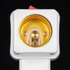 Nuevo interruptor doméstico portalámparas E27 enchufe cuadrado portalámparas de pared portalámparas LED de ahorro de energía socket de conversión