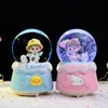 Celebridad de Internet Tiempo de Roaming Bola de Cristal Corazón de Niña Estilo Ins Adorno Caja de Música Regalo de Cumpleaños para Niños Venta Directa