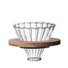 Venta al por mayor de vidrio de borosilicato alto hecho a mano, cafetera de filtro para compartir, juego de cafetera diamante para el hogar con escala, cafetera de vidrio