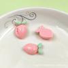 Fruta Brillante Simulada Fresa Cereza Aguacate Resina Accesorios de Joyería Pegamento Crema Material DIY Accesorios para el Cabello Accesorios para Zapatos