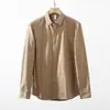 ¡Elección del diseñador! ¡Tela lavada de peso pesado! Camisa casual de manga larga retro estilo japonés para hombre Otoño 2026