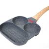 Frigideira Antiaderente para Uso Doméstico, Fabricante de Ovos e Hambúrgueres para Café da Manhã, Frigideira de Quatro Furos para Ovos