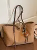 Bolsa de Lona para Mulheres, Grande Capacidade, Novo Estilo 2026, Bolsa de Ombro Versátil Casual, Bolsa Tote Muito Estilosa para Estudantes que Vão para a Aula