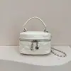 Bolsa de corrente mini com padrão de diamante da moda 2026 estilo coreano, bolsa versátil para batom de ombro/transversal