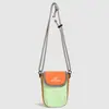 Bolso Cruzado Deportivo Casual de Color Contrastante Dopamina Ultraligero Portátil para Llevar en la Mano Bolso Versátil para Pareja Bolso para Teléfono Móvil para Exteriores