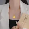 Nuevo Modelo 2025 Colgante Budista Sonriente con Incrustaciones de Diamantes Estilo Antiguo, Cadena para Clavícula de Budista Barrigón con Incrustaciones de Diamantes, Moderna y Única