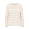 Chaqueta de plumón para mujer, ligera, corta, interior, estilo coreano, nueva, ajustada, con cuello en V, ligera, de plumón de pato blanco