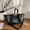 Bolso Tote Plegado de Gran Capacidad Nuevo Primavera 2026 para Mujer, Bolso de Mano Grande Casual de Moda Simple para Viajar, Bolso Ala